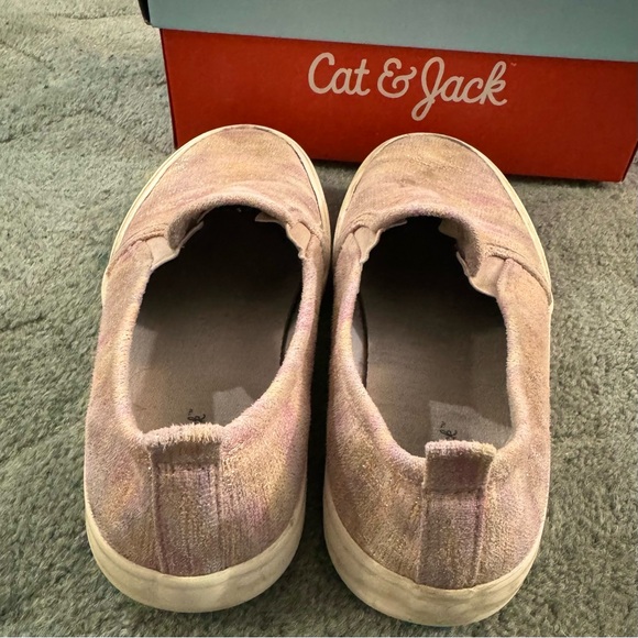 Cat & Jack Sariah Slip On Sneakers Color Multi(Pink,Purple,Peach)/Gold Size 3 - Picture 6 of 12